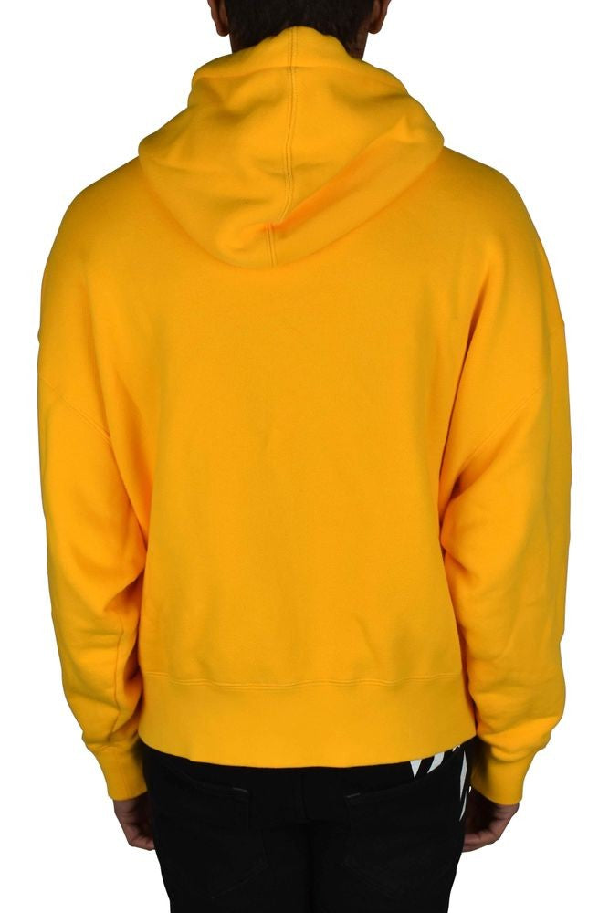 Palm Angels Yellow Hoodie Sweatshirt With Teddy Bear Signature Print
