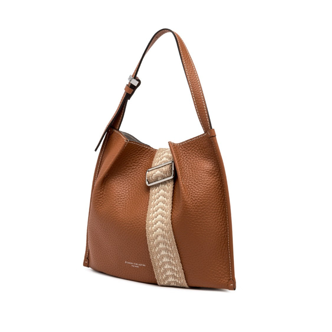 Gianni Chiarini Dory Shoulder Bag In Caramel Leather