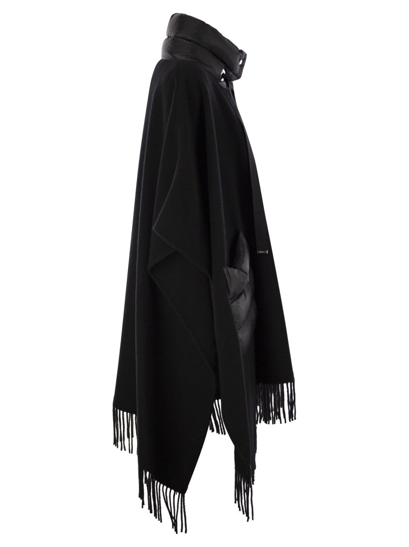 Herno Poncho Resort In Warmy E Nylon Ultralight