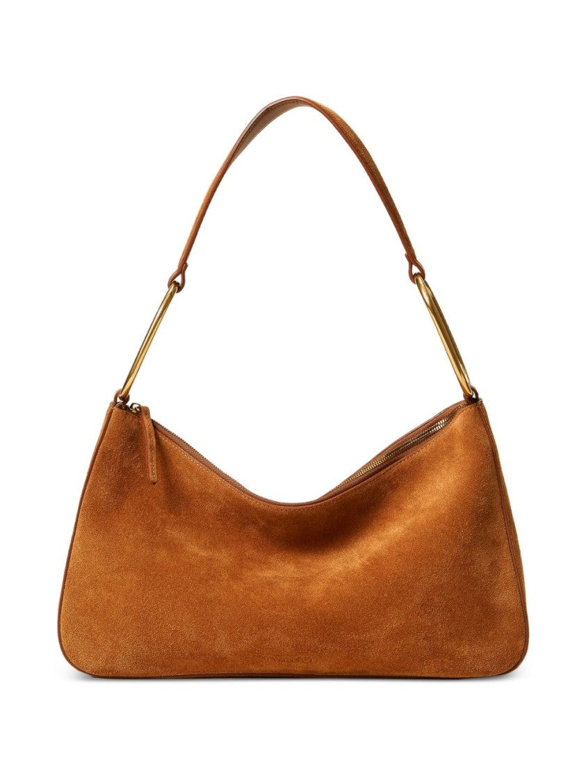 Twin-Set Brown Calf Leather Shoulder Bag
