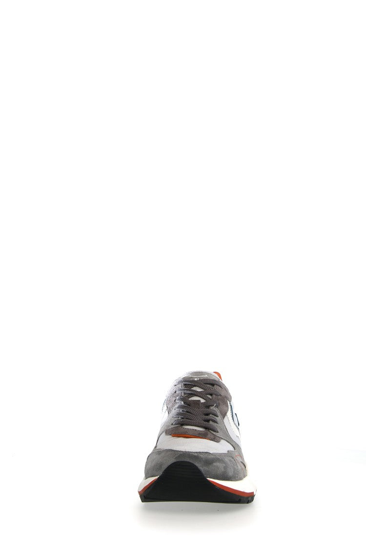 Voile Blanche Sporty Sneakers Multicolor Suede Leather Accents