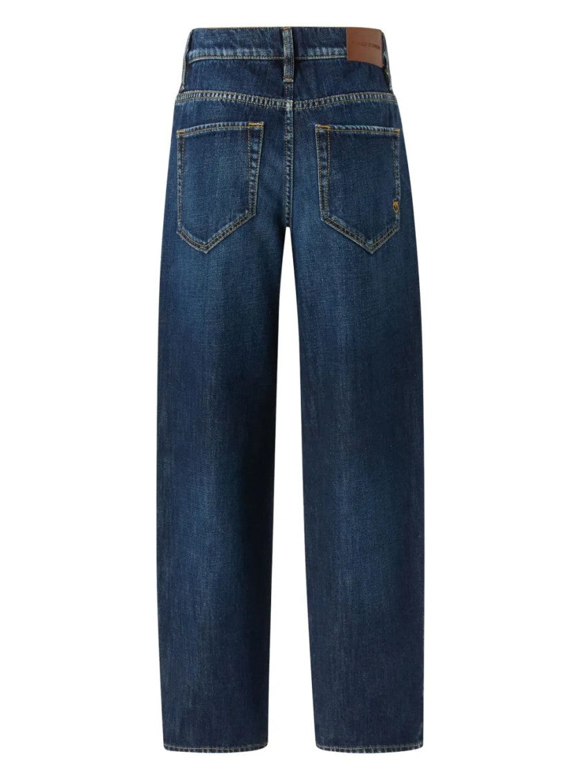 Pinko High-Waisted Straight Jeans