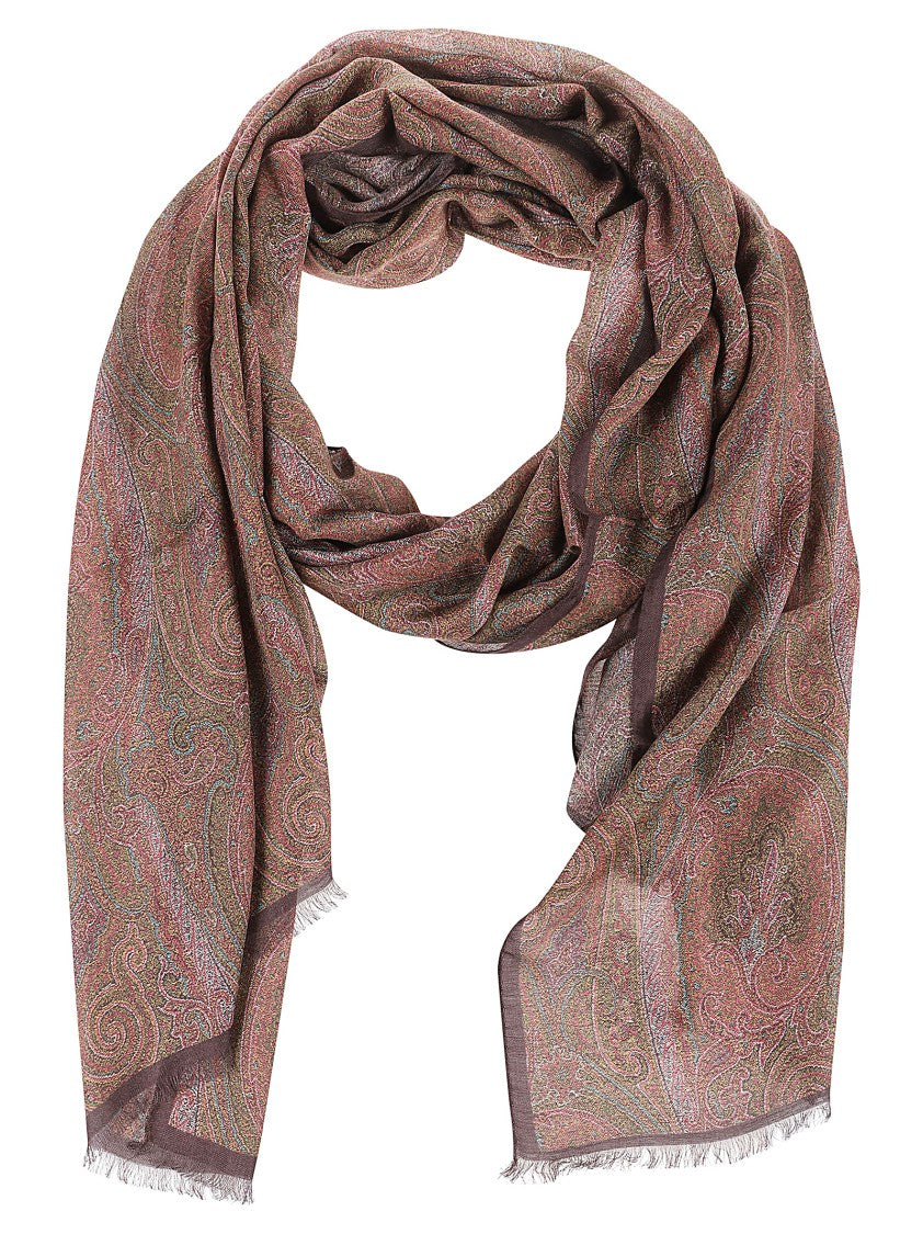 Etro Paisley Patterned Modal-Cashmere Scarf