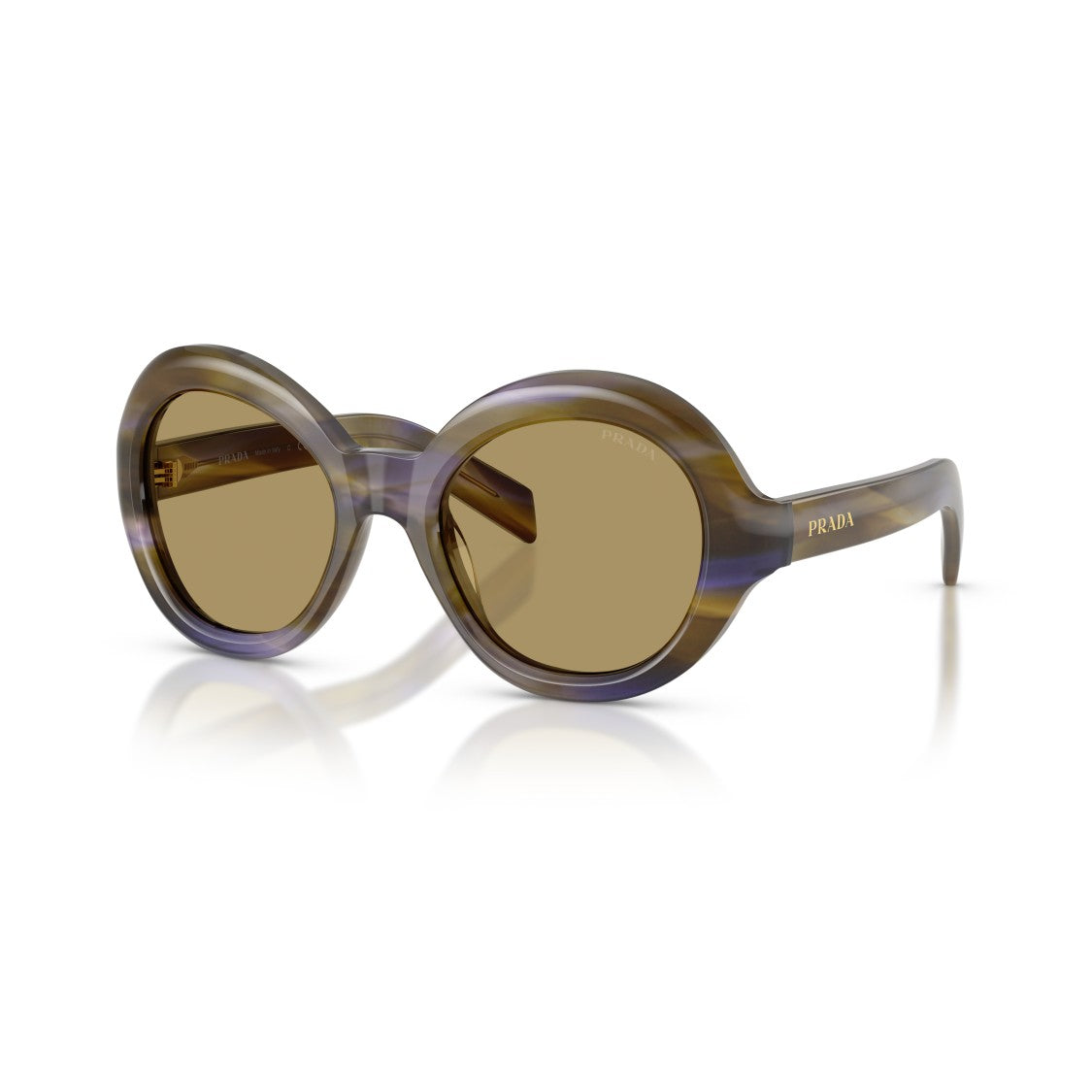 Prada 0Pr D08su Round Acetate Sunglasses