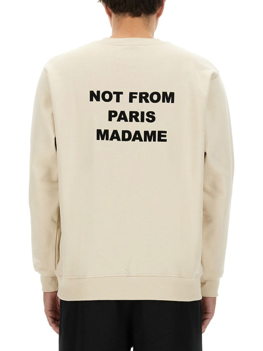 Drôle De Monsieur Slogan Relaxed Fit Sweatshirt