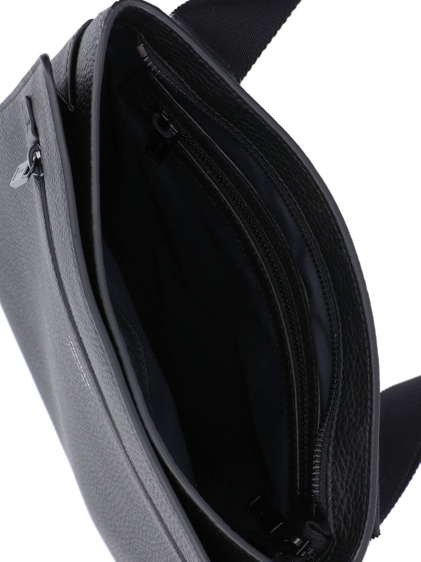 Ferragamo Logo Shoulder Bag – Black