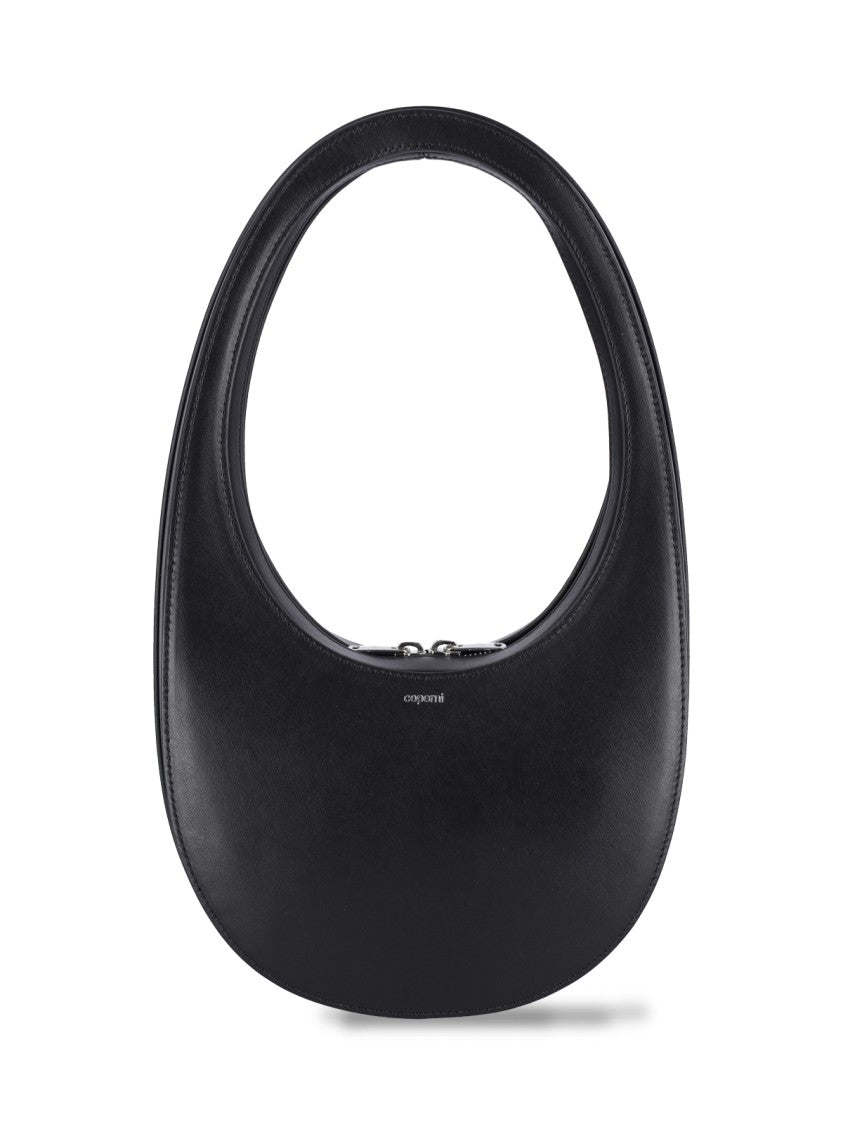 Coperni "Swipe" Shoulder Bag, In Black Leather