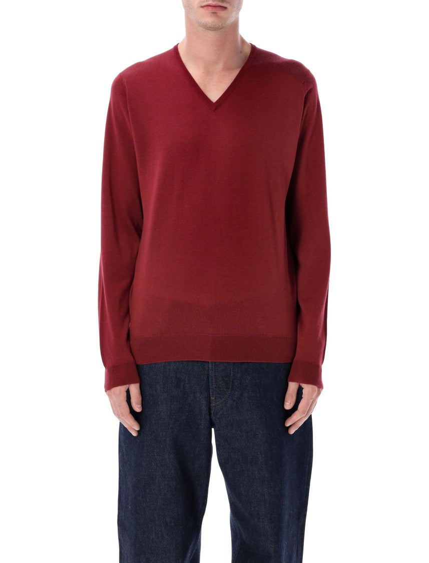John Smedley Blenheim Extra Fine Merino Wool V-Neck Jumper
