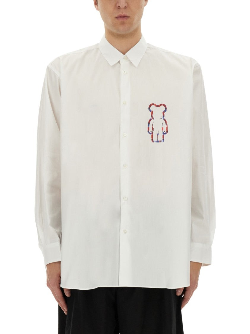 Comme Des Garçons White Poplin Shirt