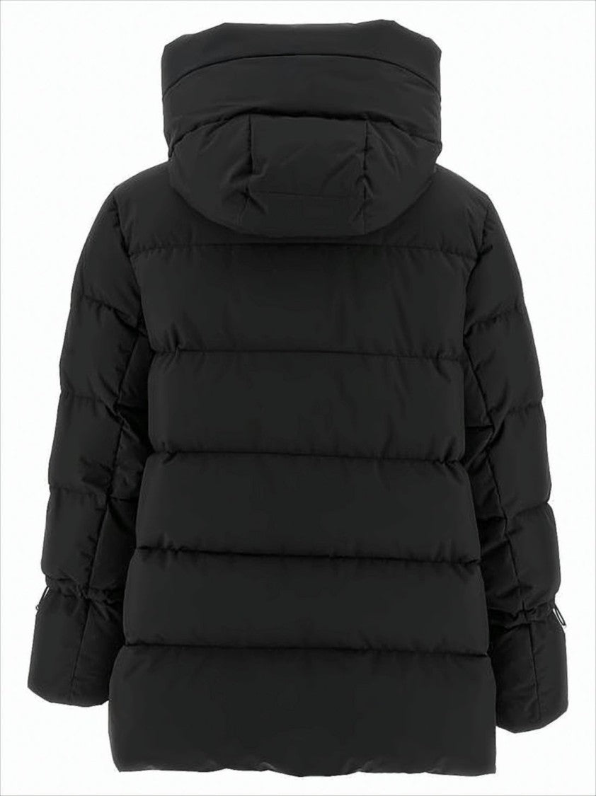 Moorer Structured Collar Padded Jacket With Zippered Pockets