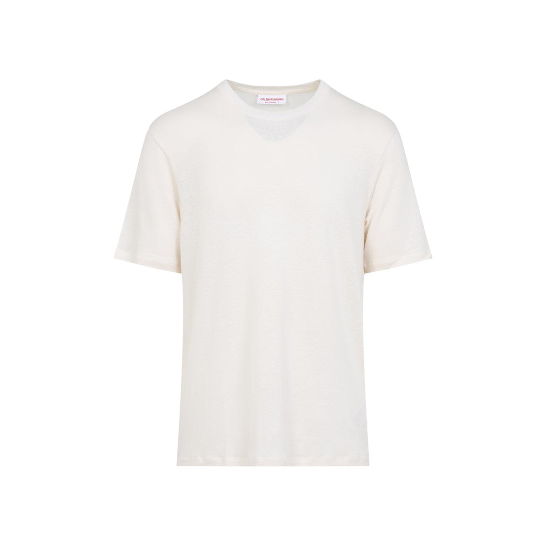 Orlebar Brown Relaxed Fit White Linen And Elastane T-Shirt