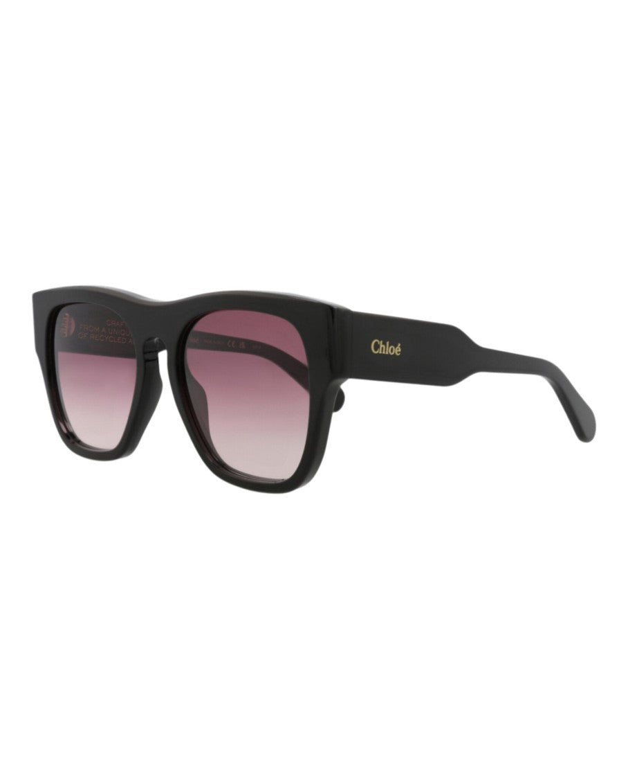 Chloé Square-Frame Recycled Acetate Sunglasses