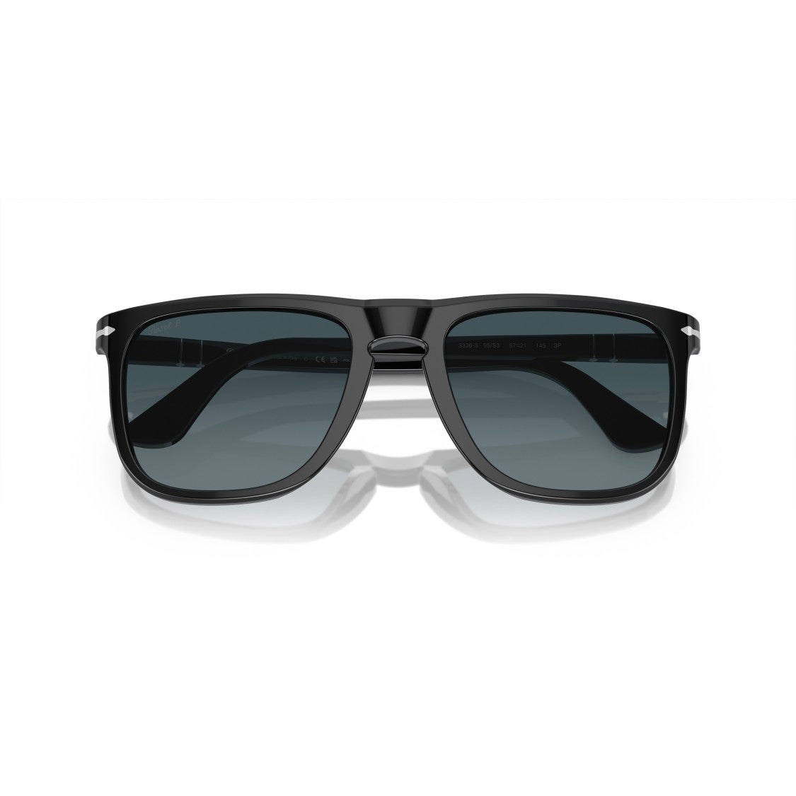 Persol 0Po3336s Rectangle Frame Sunglasses With Gradient Tinted Lenses