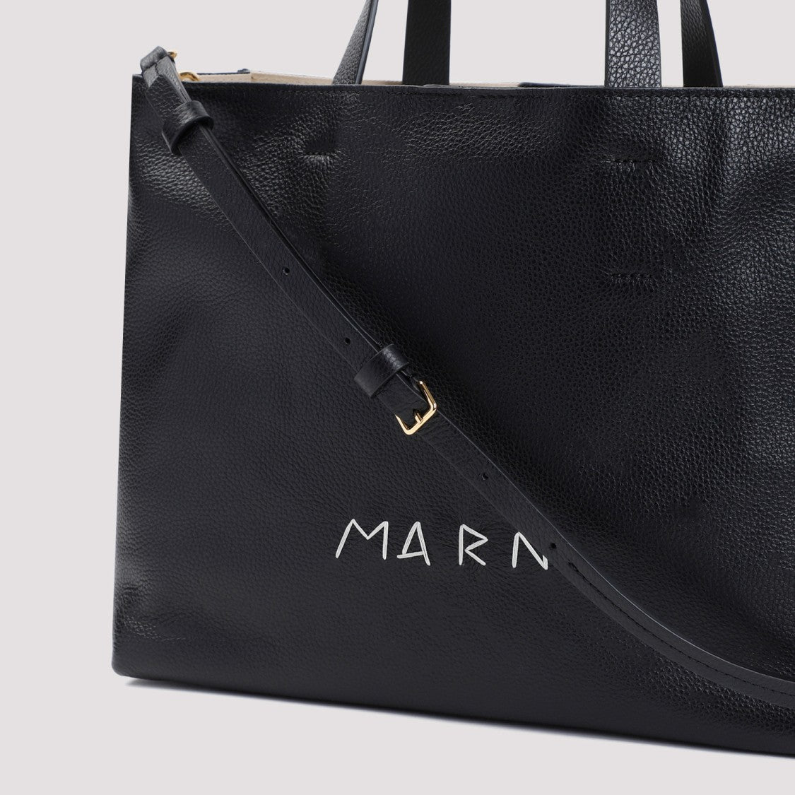 Marni Museo Soft Black Cow Leather Tote Bag