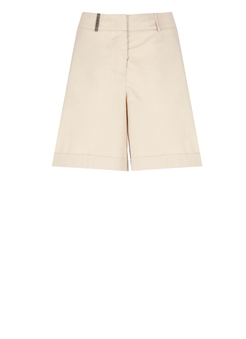 Peserico Beige Cotton Shorts