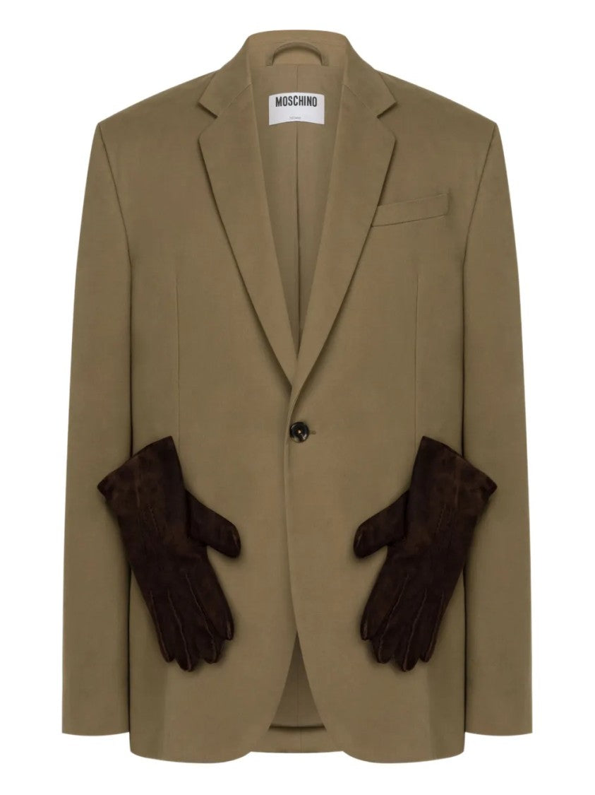 Moschino Classic Tailored Blazer With Structured Silhouette