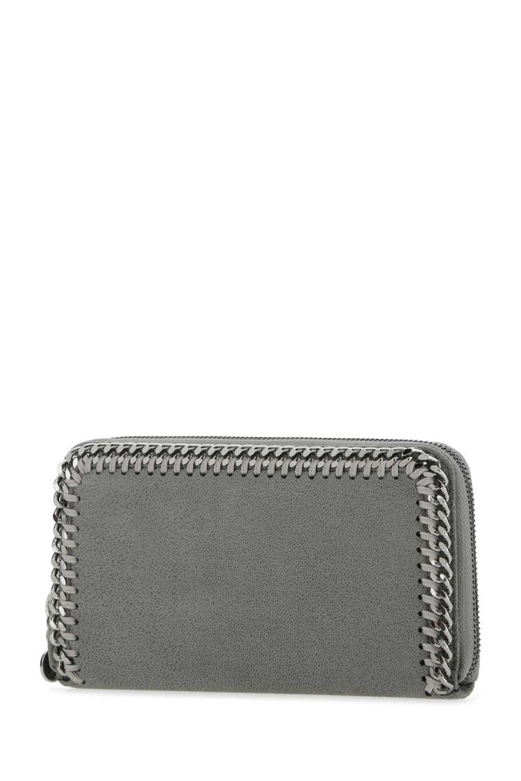 Stella Mccartney Grey Shaggy Deer Falabella Wallet
