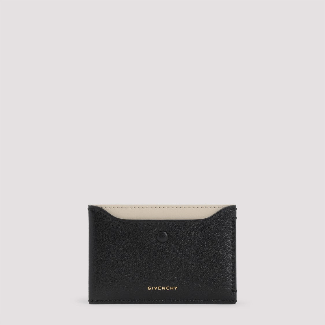 Givenchy Black Calf Leather Credit Card Case