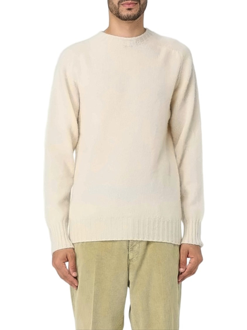 Howlin Classic Knit Sweater With Ribbed Cuffs And Crew Neckline