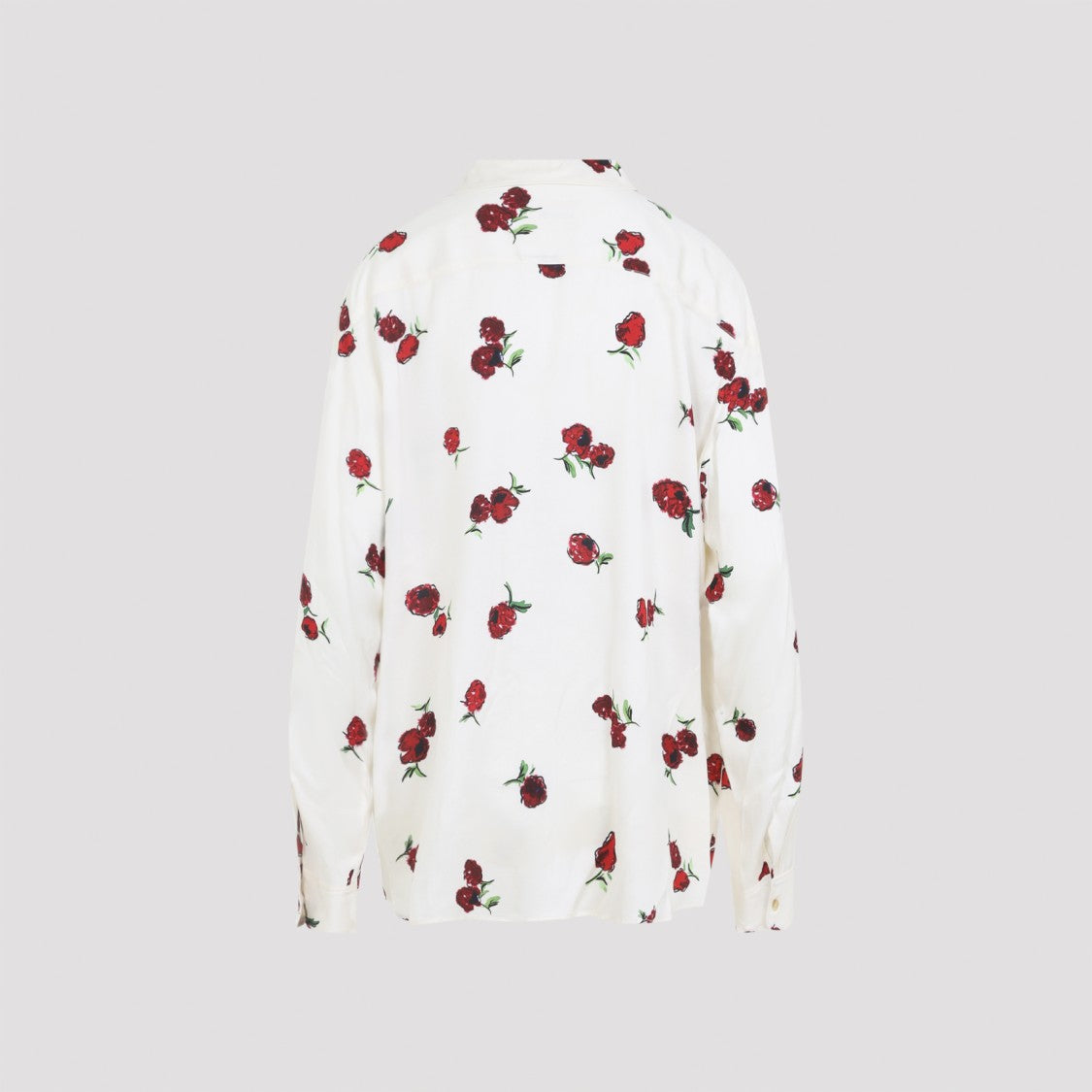 Khaite Multicoloured Silk Blouse With Floral Print And Classic Collar