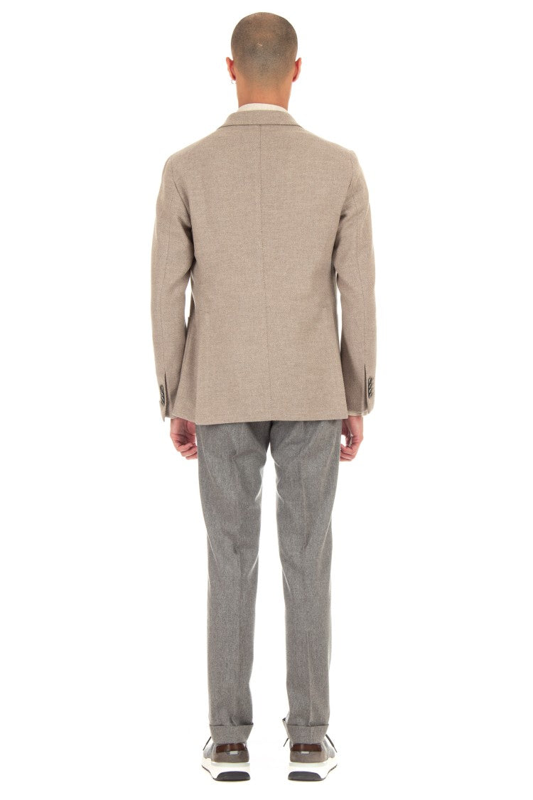 Tagliatore Montecarlo Wool Diagonal Jacket