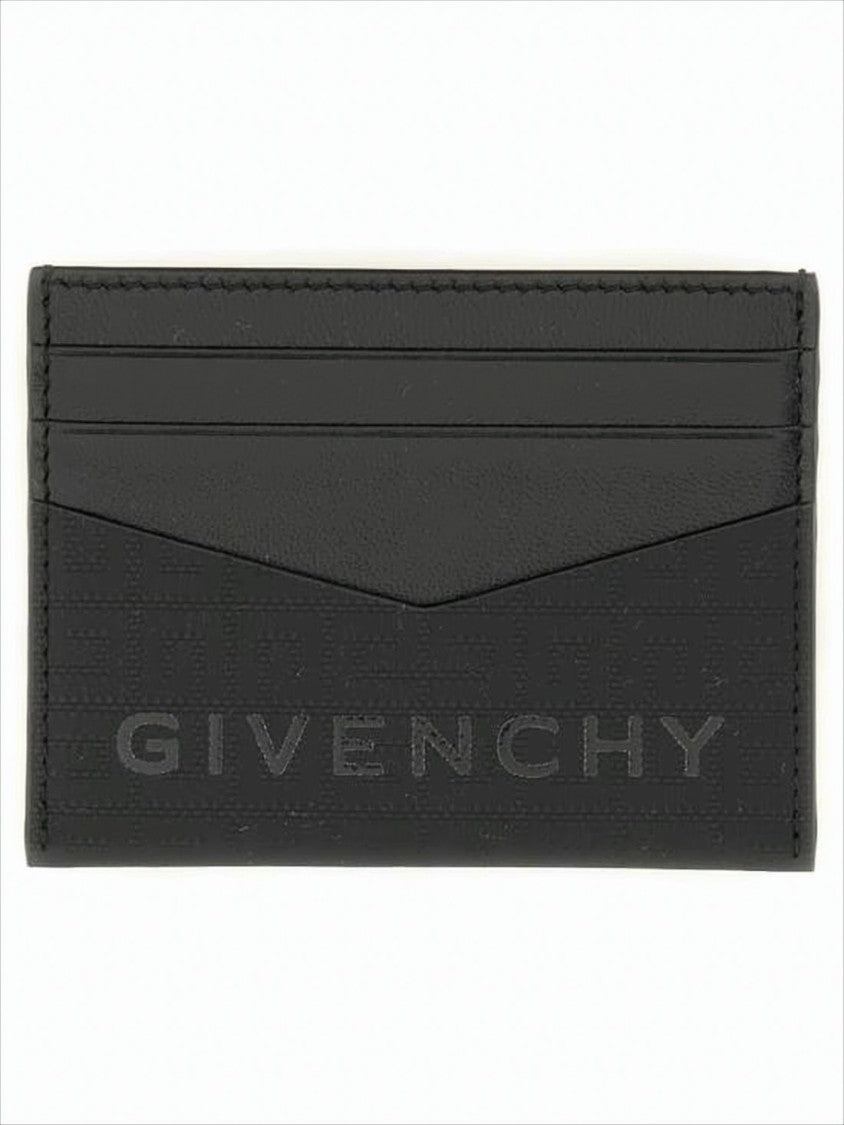 Givenchy Rectangular Black Cowhide Leather Card Wallet