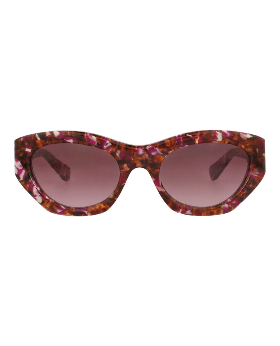 Chloé Cat Eye-Frame Recycled Acetate Sunglasses With Vibrant Tortoiseshell Pattern
