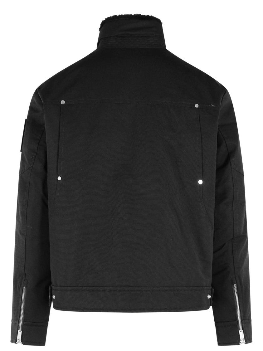 Moose Knuckles 'Falcon' Black Cotton Blend Jacket