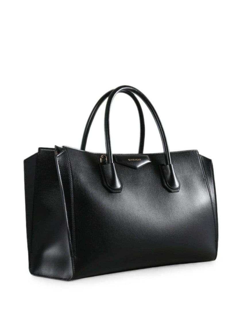Givenchy Black Structured Smooth Calfskin Leather Shoulder Bag