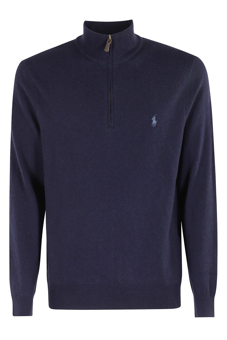 Polo Ralph Lauren High Collar Wool Pullover With Zipper