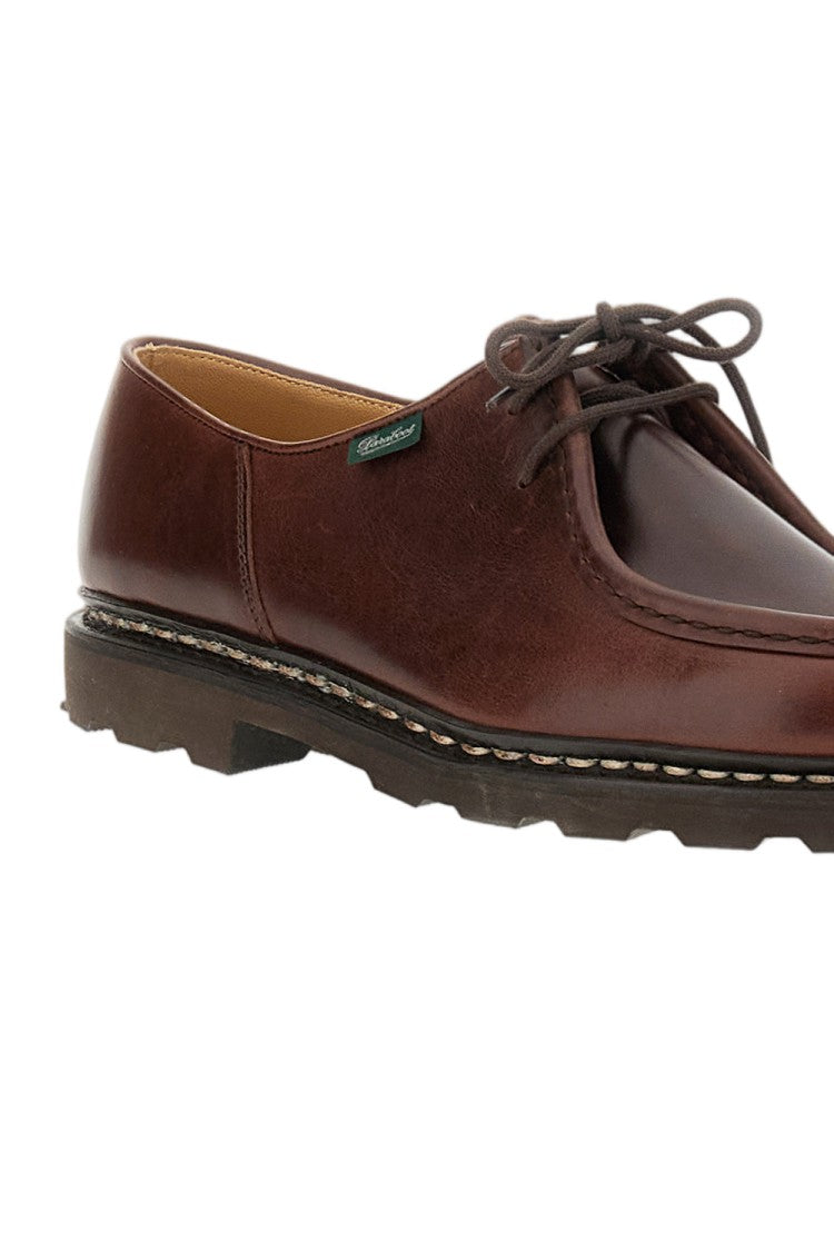 Paraboot Marrone Michael Smooth Calfskin Norwegian Derby Shoes