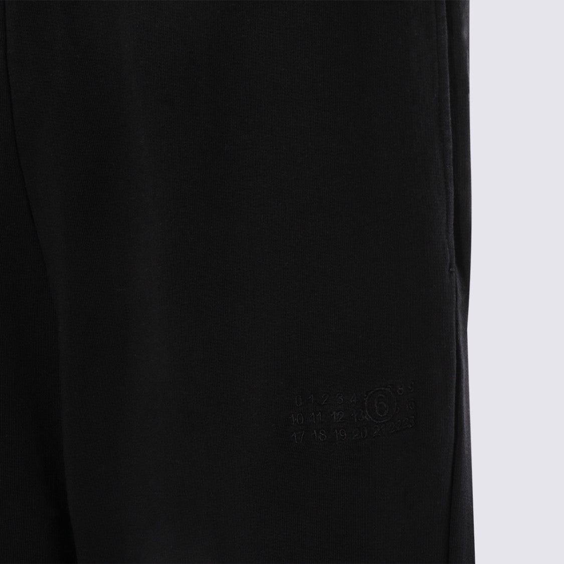 Mm6 By Maison Margiela High-Comfort Black Cotton Trousers With Loose Fit
