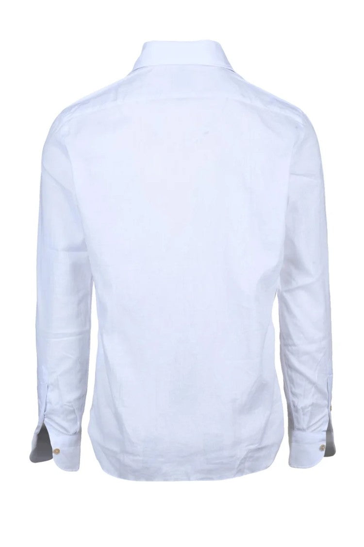 Luigi Borrelli Napoli Cotton Linen Shirt - White
