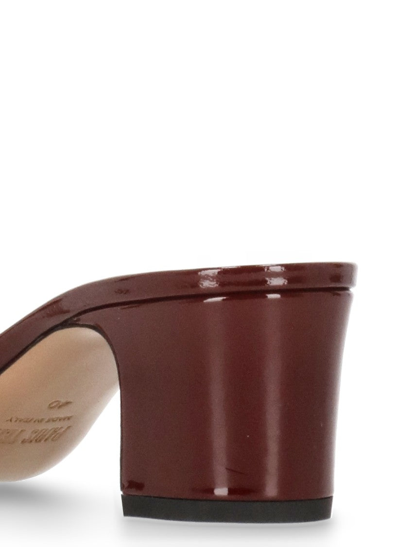 Paris Texas Bordeaux Lara Mule Shoes