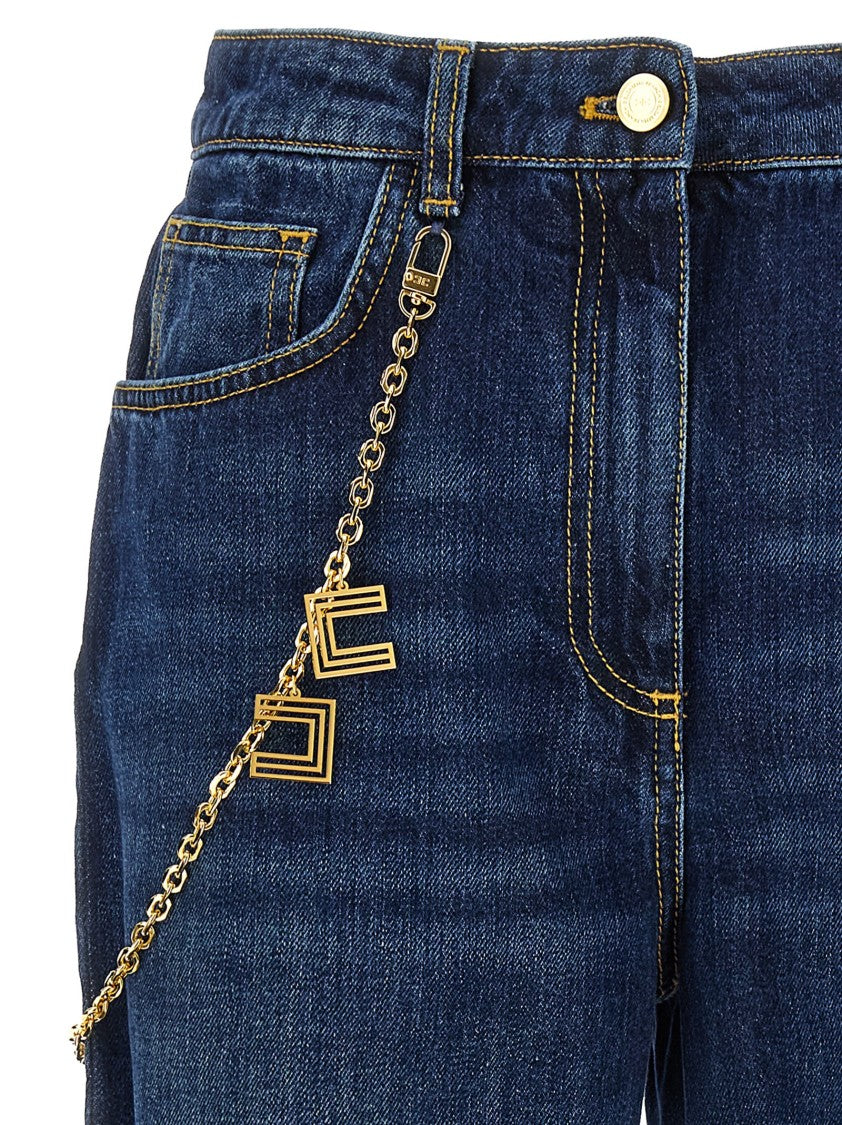 Elisabetta Franchi Jewel Chain Jeans