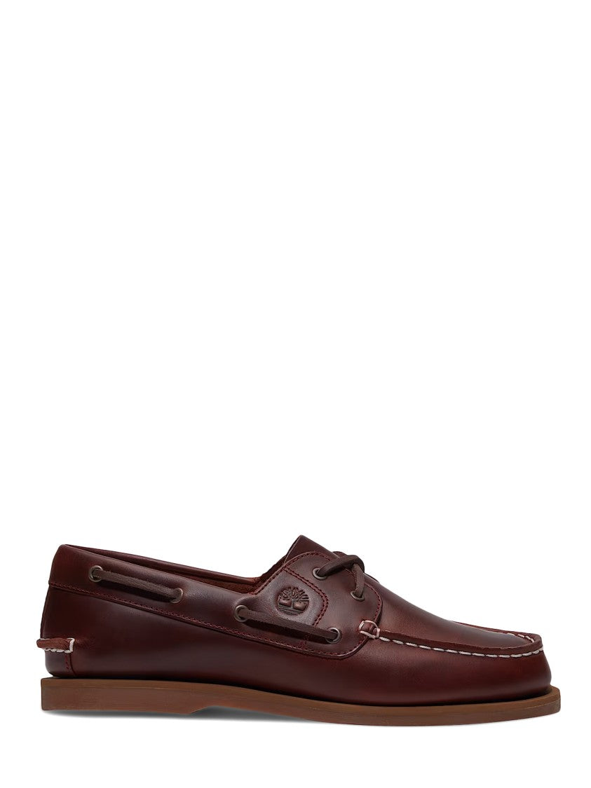 Timberland Classic Burgundy Full-Grain Leather Boat Shoes