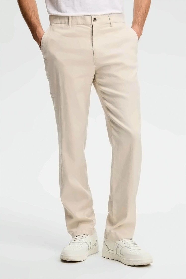 J Lindeberg Straight Pants With Classic Waistband And Breathable Texture