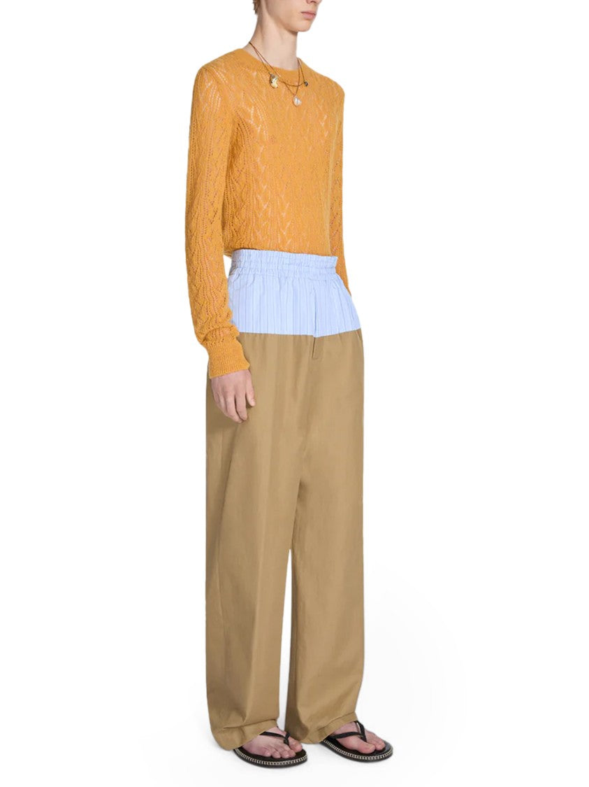 Dries Van Noten Pablo 3103 M W Two-Tone Wide-Leg Pants