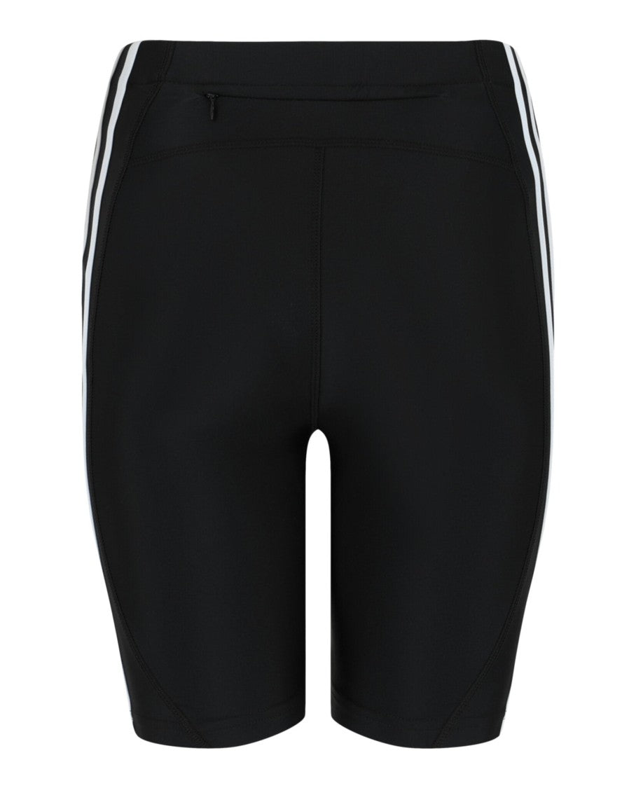 Balenciaga High-Rise Fitted Cycling Shorts With Logo Print And Zip Pocket