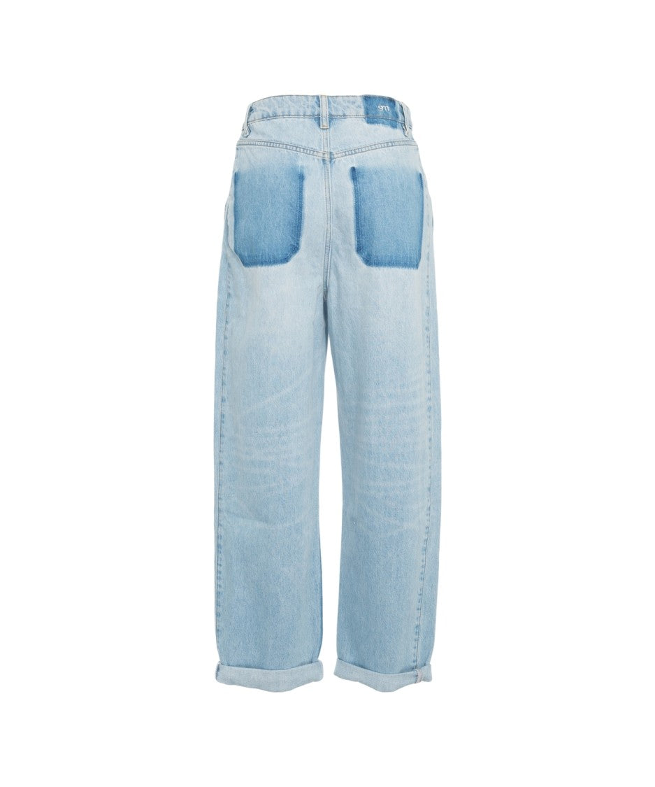Seventy + Mochi Wide Leg 'Turn Up Bo' Jeans