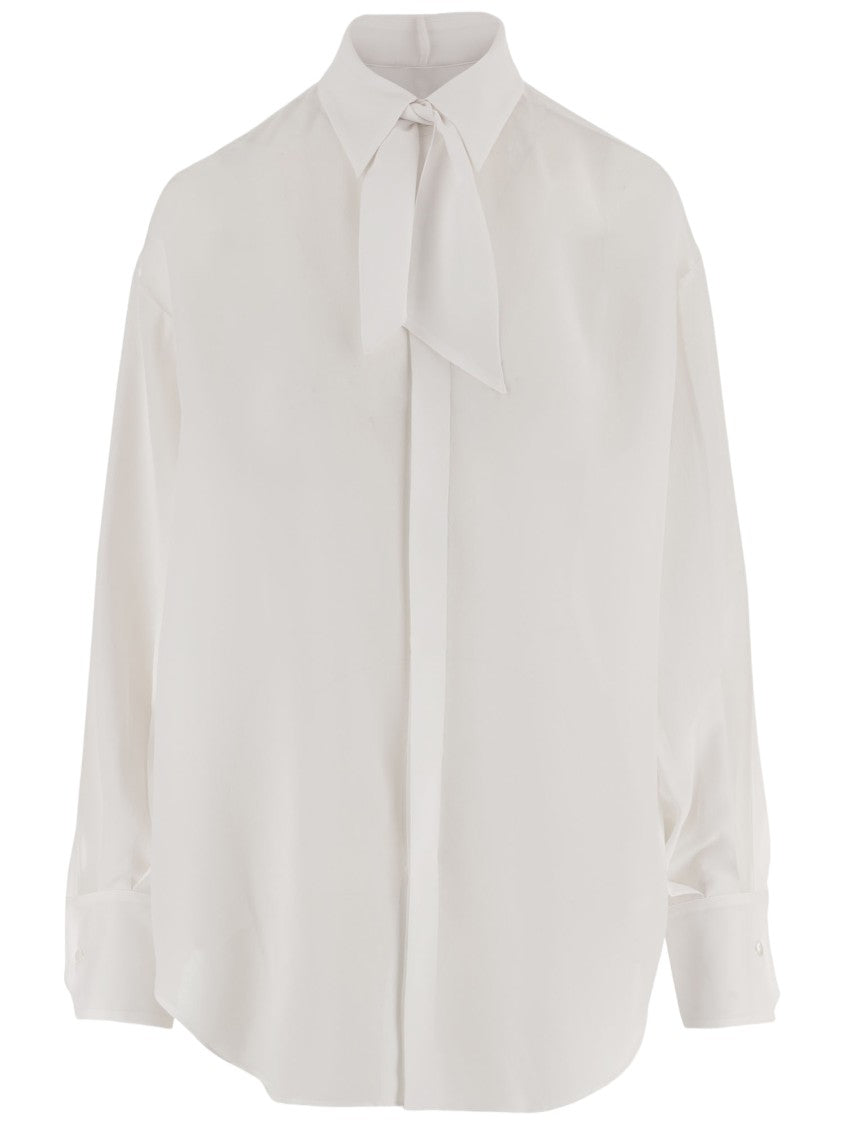 Sa Su Phi Silk Blouse With Bow Collar