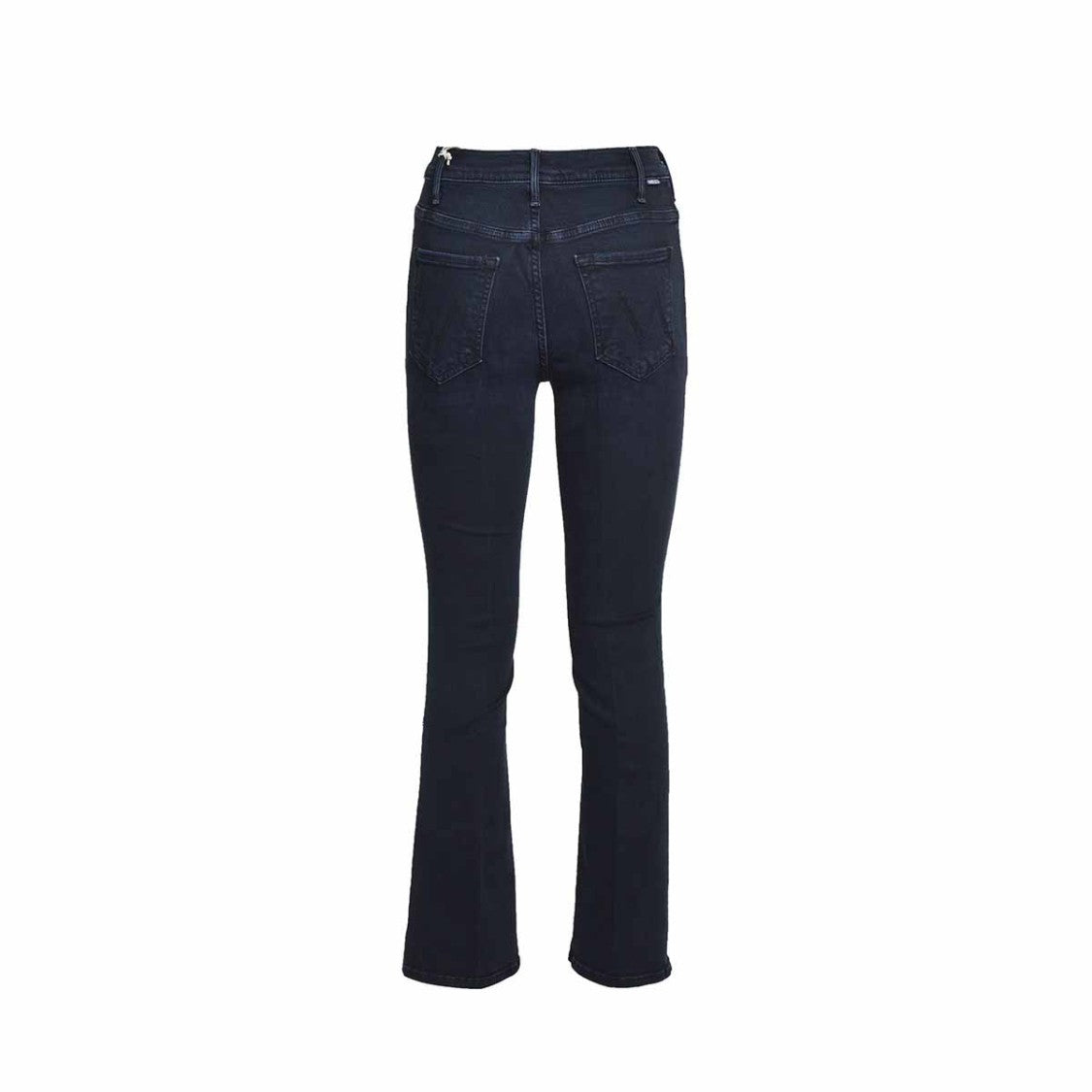 Mother Dark Wash Straight-Leg Jeans With Mid-Rise Waist