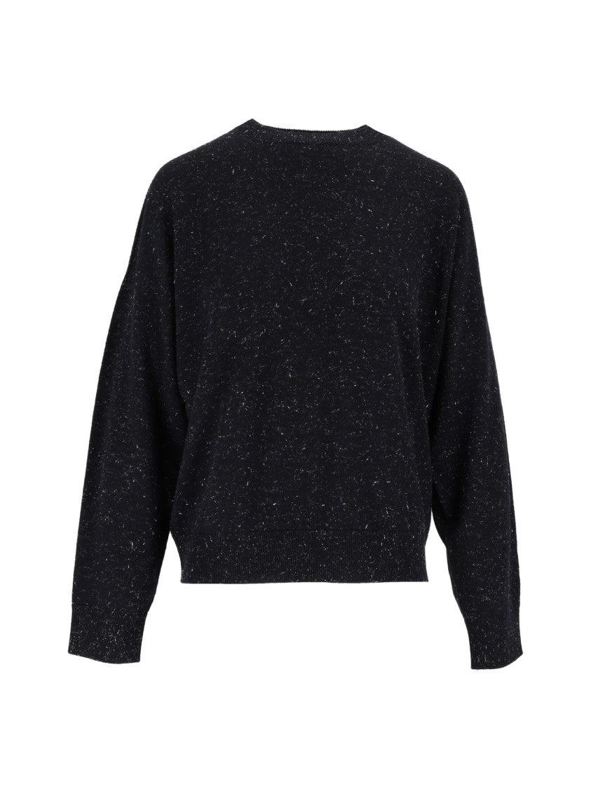 Peserico Speckled Round-Neck Knit Sweater