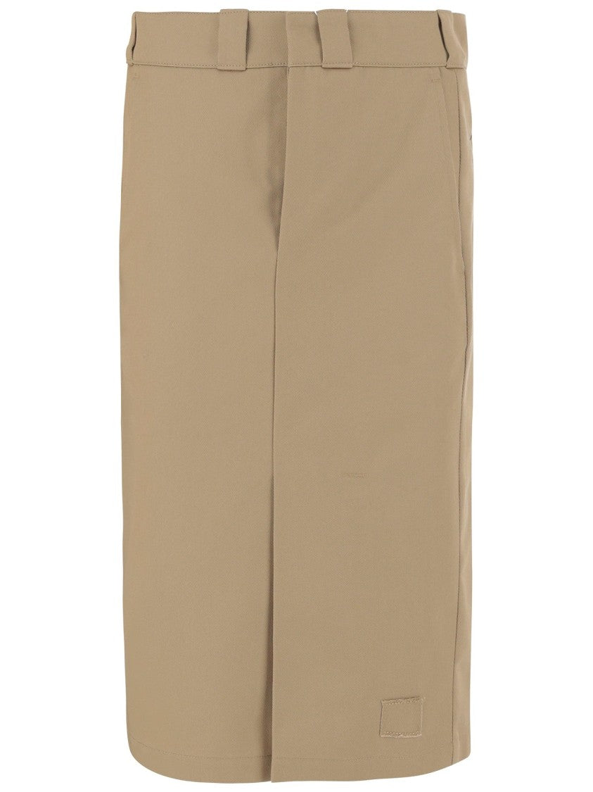 Maison Margiela Cotton Blend Midi Skirt