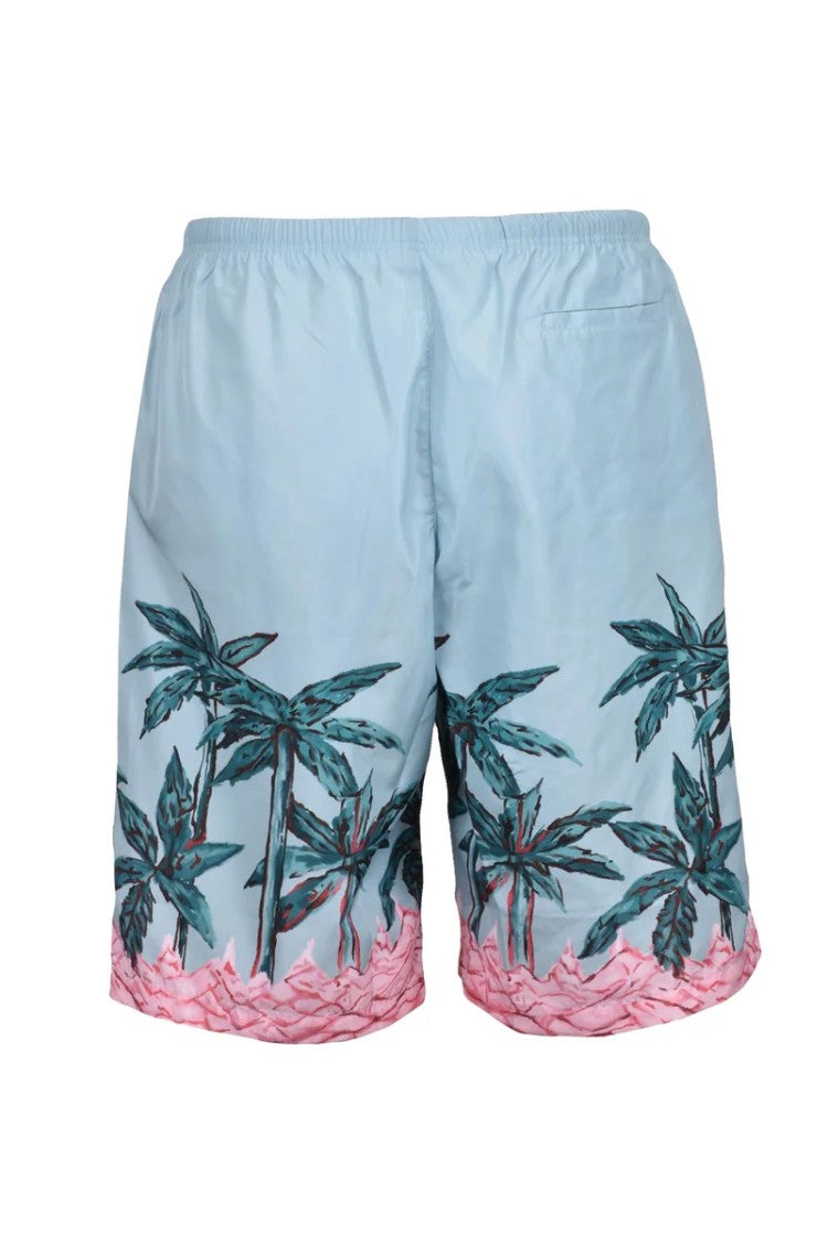 Palm Angels Nylon Shorts - Aqua Green