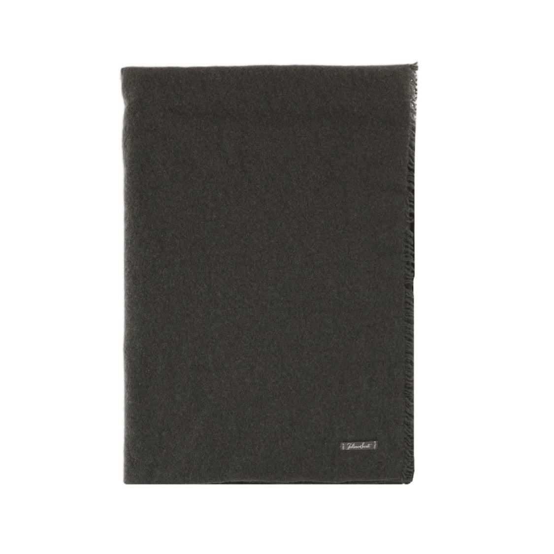Faliero Sarti Dark Gray Adriel Fringed Cashmere Scarf