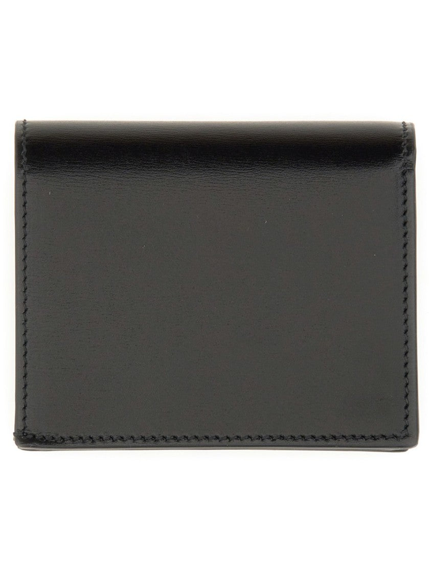 Alexander Mcqueen Calfskin Wallet With Embossed Logo