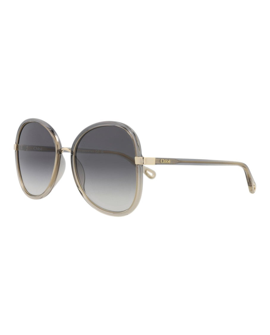 Chloé Round-Frame Injection Sunglasses