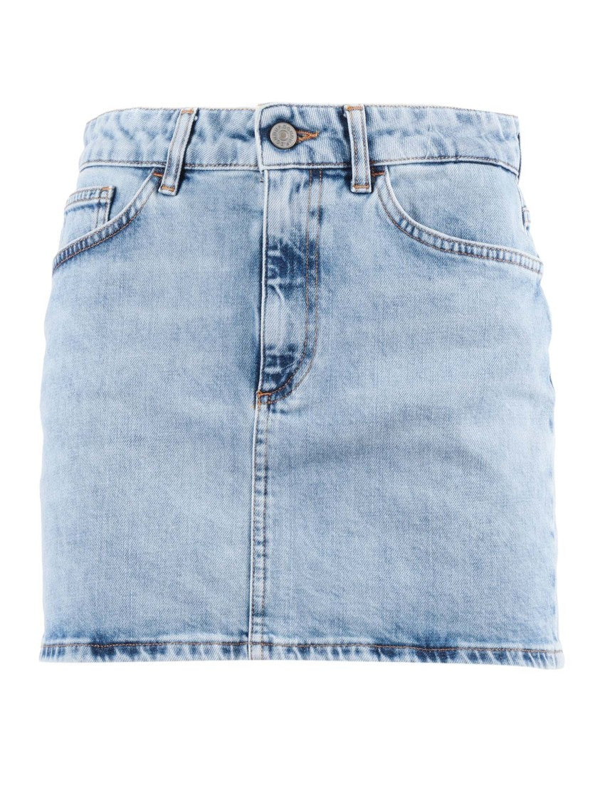 Dondup Light Wash Five Pocket Mini Skirt
