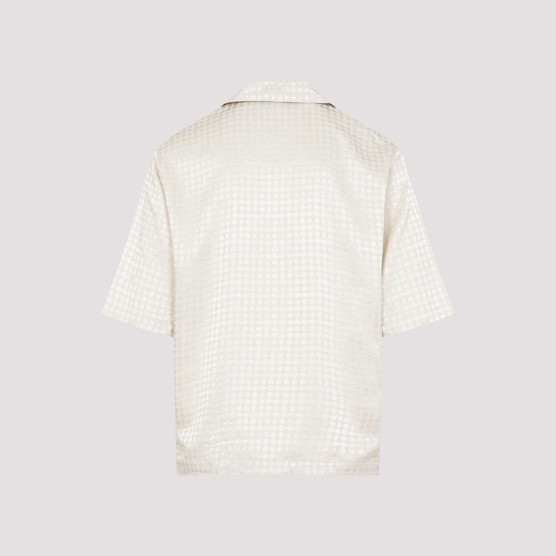 Amiri Short-Sleeved Textured Shirt With Classic Collar